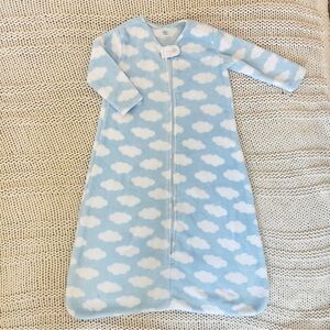 Hudson Baby Unisex Cloud Print Plush Sleeping Bag, Sack, Blanket 18-24 Months